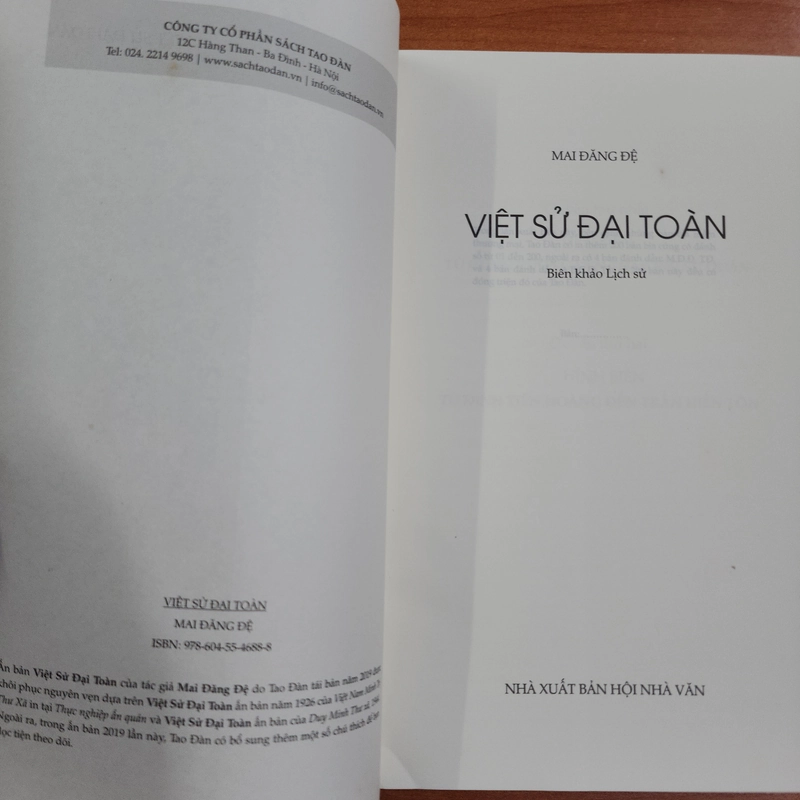 Sách Việt sử đại toàn của Mai Đăng Đệ mới 95% 522676