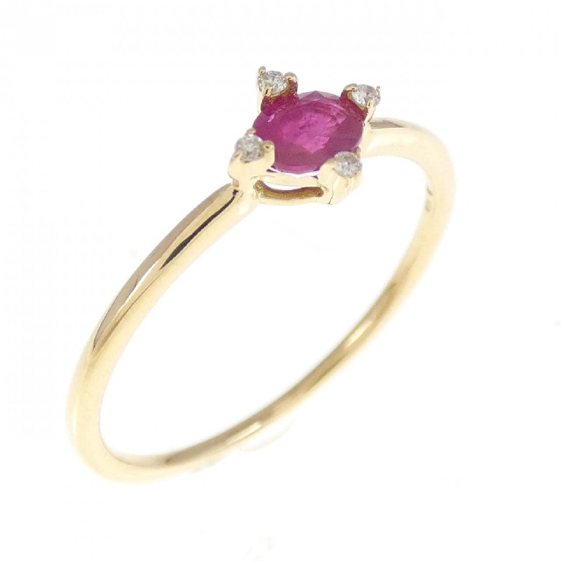 Nhẫn Ruby K18PG 672410