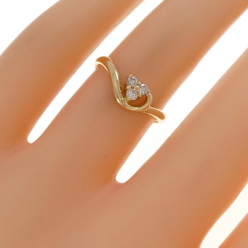 Nhẫn kim cương K18YG 0.10CT - Hàng hiệu Authentic 850968