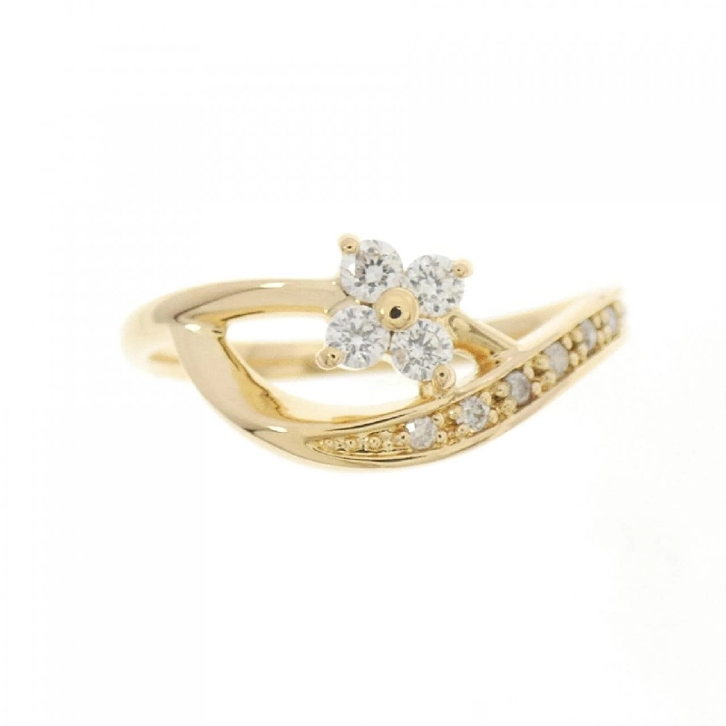 Nhẫn kim cương hoa K18YG 0.15CT - Hàng hiệu Chính hãng 855781