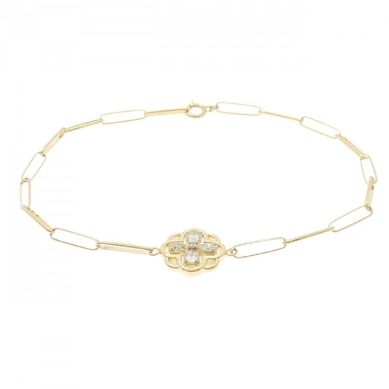 K18YG Hoa Hồng Kim Cương Vòng Tay 0.30CT - Hàng hiệu Chính hãng 872489