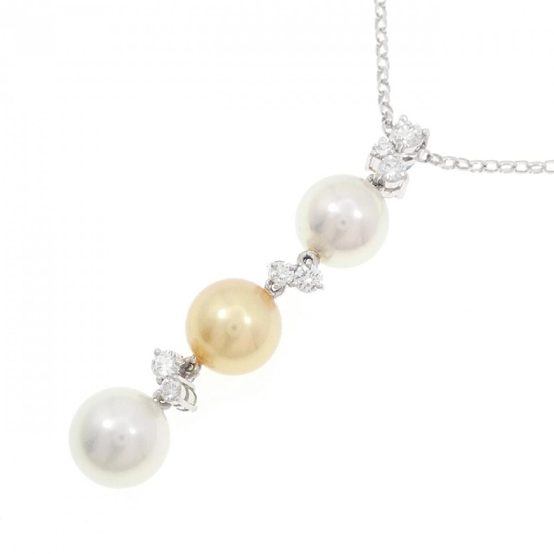 K18WG Ngọc trai Akoya Dây chuyền - Hàng hiệu Chính hãng 856673