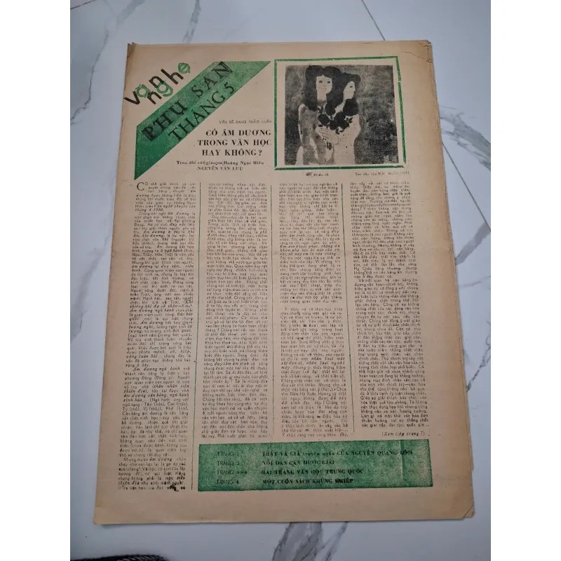 Phụ san Văn nghệ tháng 1-1991 - Chu Công - Chuyên đề văn học 960412