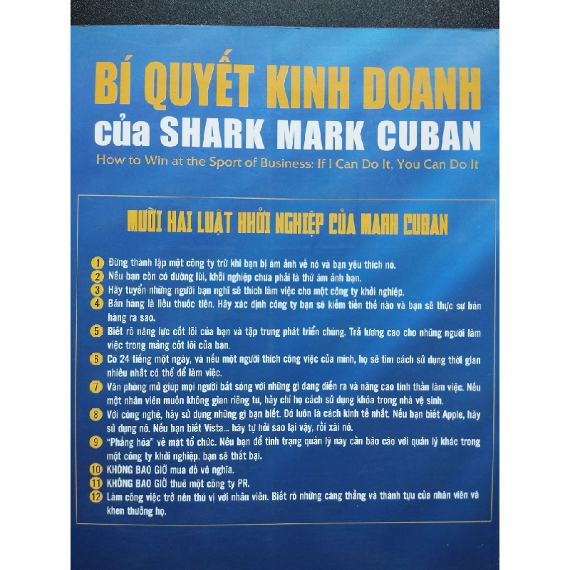 Bí Quyết Kinh Doanh Của Shark Mark Cuban mới 80% ố nhẹ 2018 HCM2405 Mark Cuban SÁCH KỸ NĂNG 339968