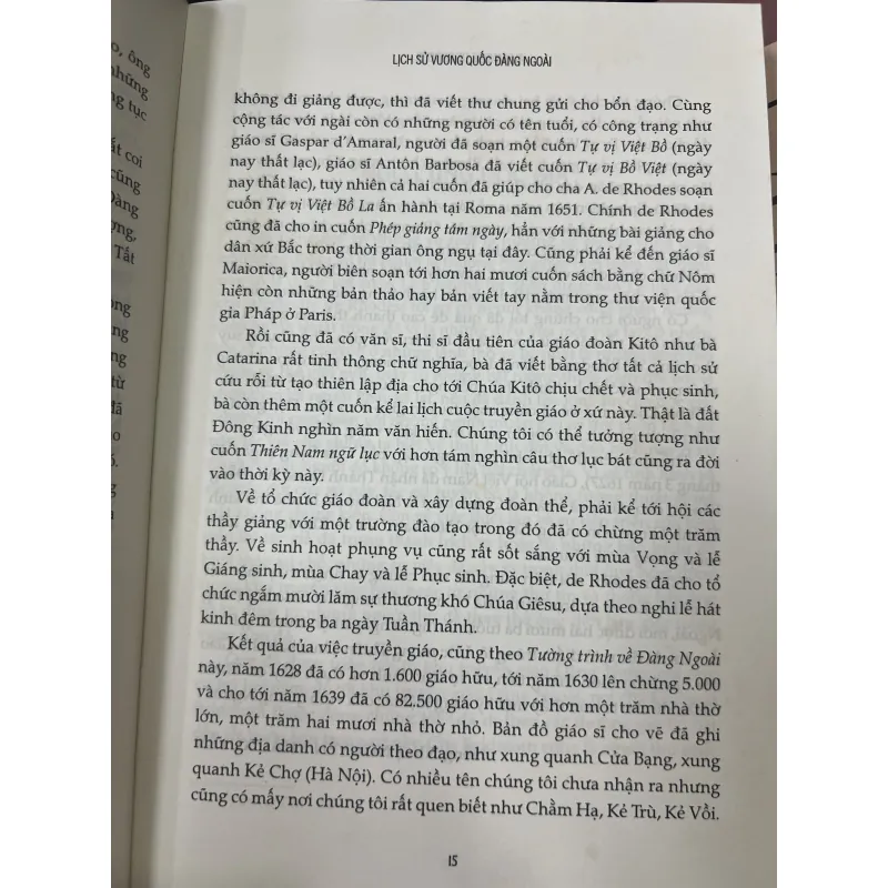 LỊCH SỬ VƯƠNG QUỐC ĐÀNG NGOÀI - ALEXANDRE DE RHODES  1010413