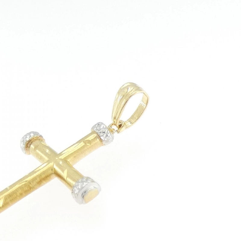 K18YG/K18WG Mặt dây chuyền hình chữ thập - Hàng hiệu Chính hãng 870523