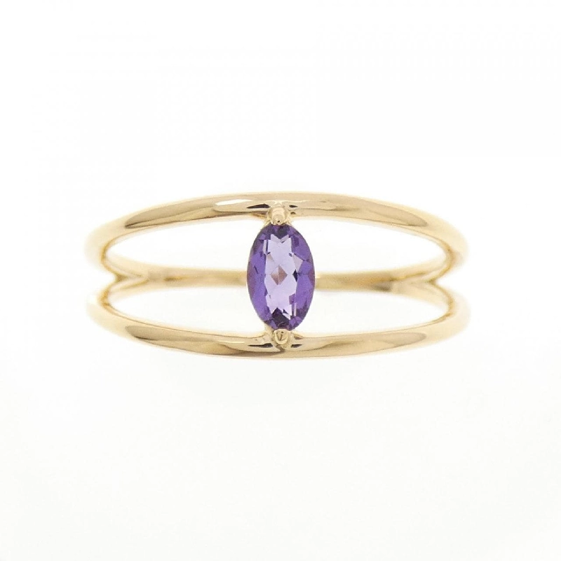 Nhẫn Amethyst K18YG - Hàng hiệu Authentic 848024