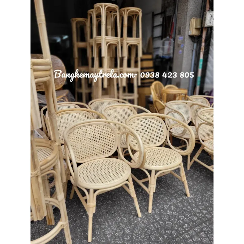 Ghế mây tre lưới mắt cáo 714361