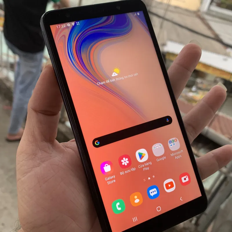 Samsung Galaxy A750 màu sáng bóng bẫy, ram 4GB/64Gb, 3 camera 24mpx, mạnh mượt, 2 sim 797272