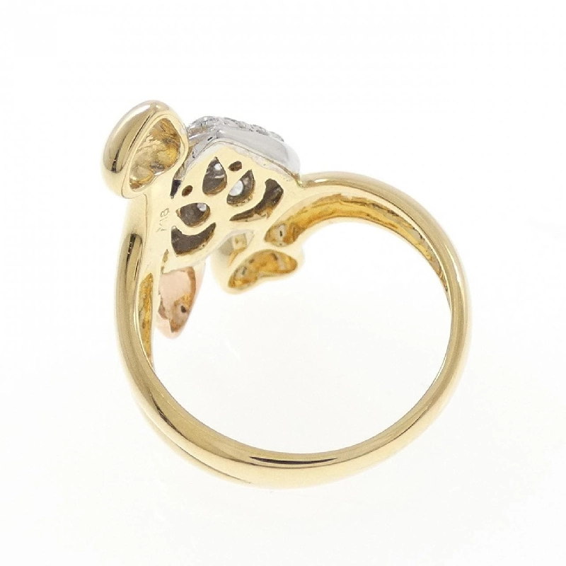 Nhẫn kim cương hình trái tim ba màu K18 0.50CT 668074