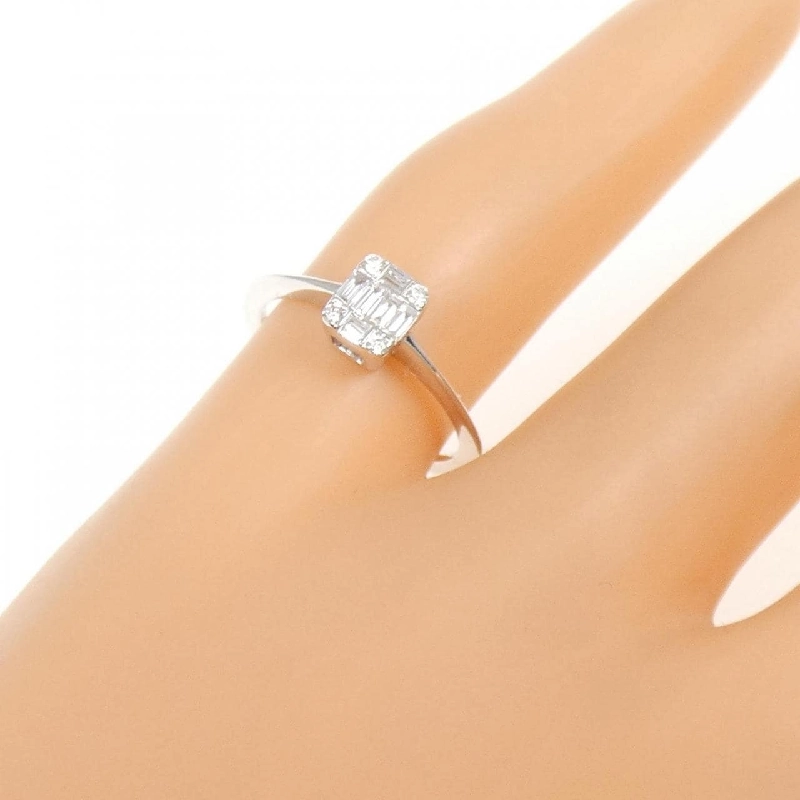 Nhẫn hồng ngọc 750WG 0.107CT - Hàng hiệu Chính hãng 853107