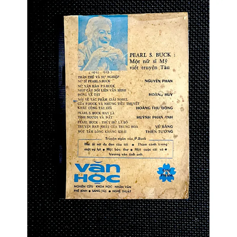 PEARL S. BUCK - Tạp chí Văn Học ( giai phẩm) miền Nam Việt Nam trước 1975 1033152