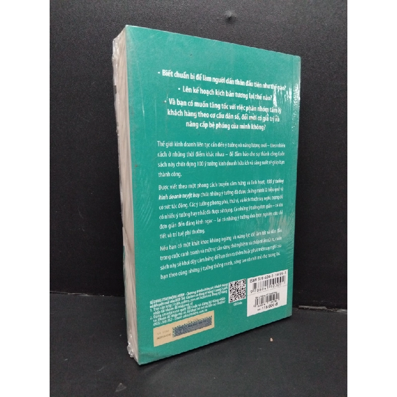 100 ý tưởng kinh doanh tuyệt hay (có seal) Jeremy Kourdi mới 80% ố HCM.ASB1809 277454