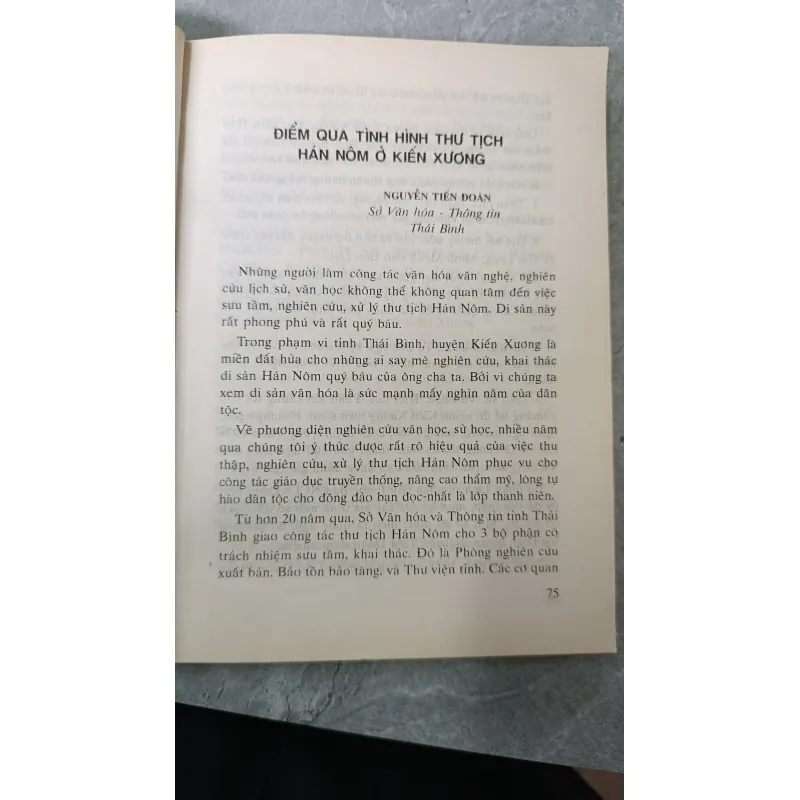 THÔNG BÁO HÁN NÔM HỌC NĂM 1995 673928