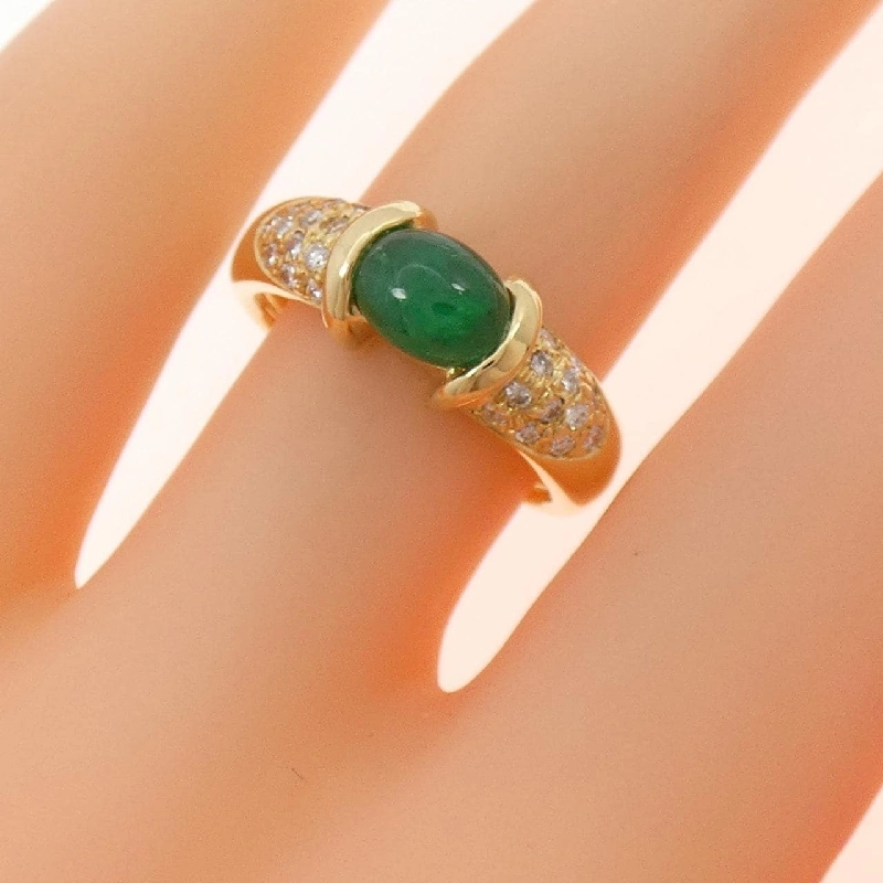 Nhẫn Emerald K18YG 0.90CT - Hàng hiệu Chính hãng 852262
