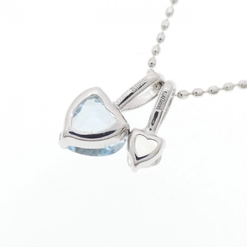 K18WG 2WAY Aquamarine Necklace - Hàng hiệu Authentic 859405