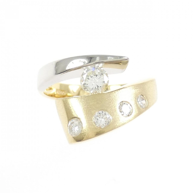 Nhẫn kim cương K18YG/PT900 0.47CT - Hàng hiệu Authentic 852651