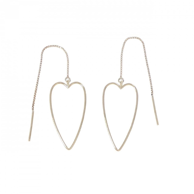 K18YG Bông tai hình trái tim - Hàng hiệu Chính hãng 871910