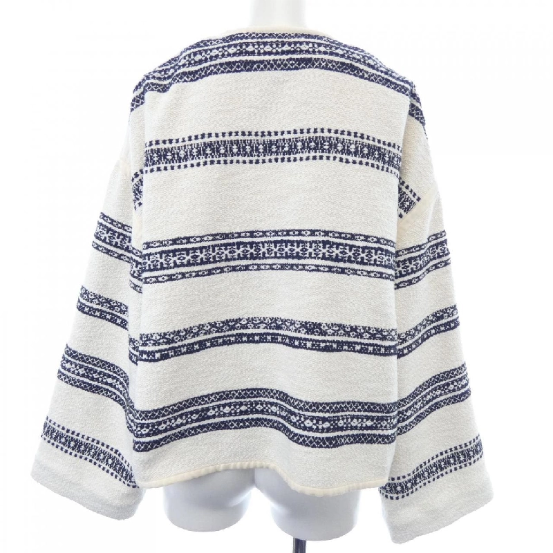 Áo khoác cardigan sọc Baha của CELINE Trionf 2V82S145X không có cổ 630698