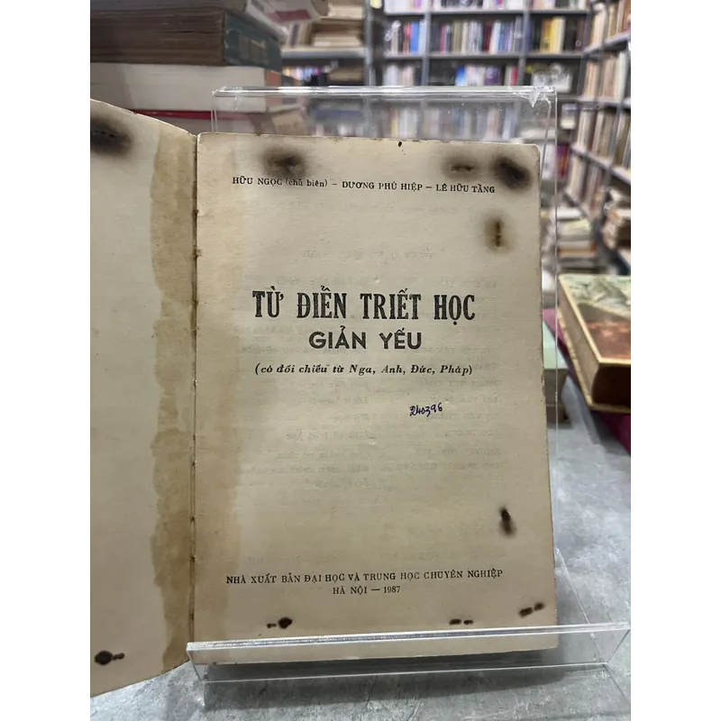 TỪ ĐIỂN TRIẾT HỌC GIẢN YẾU 732052