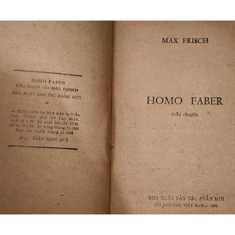 HOMO FABER - tiểu thuyết của Max Frisch (308 trang) 732673