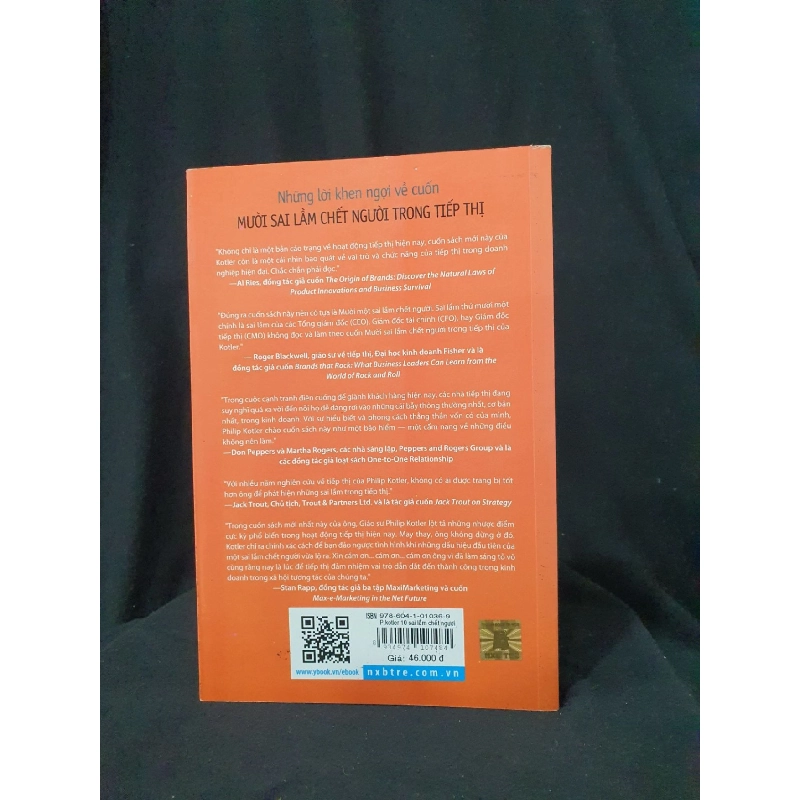 MƯỜI SAI LẦM CHẾT NGƯỜI TRONG TIẾP THỊ CÁC DẤU HIỆU VÀ GIẢI PHÁP MỚI 70% 2014 -HCM205 PHILIP KOTLER SÁCH MARKETING KINH DOANH 923339