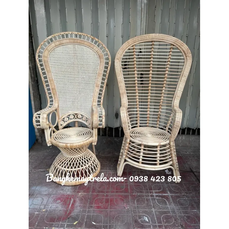 Ghế đuôi công mây tự nhiên decor trang trí 693271