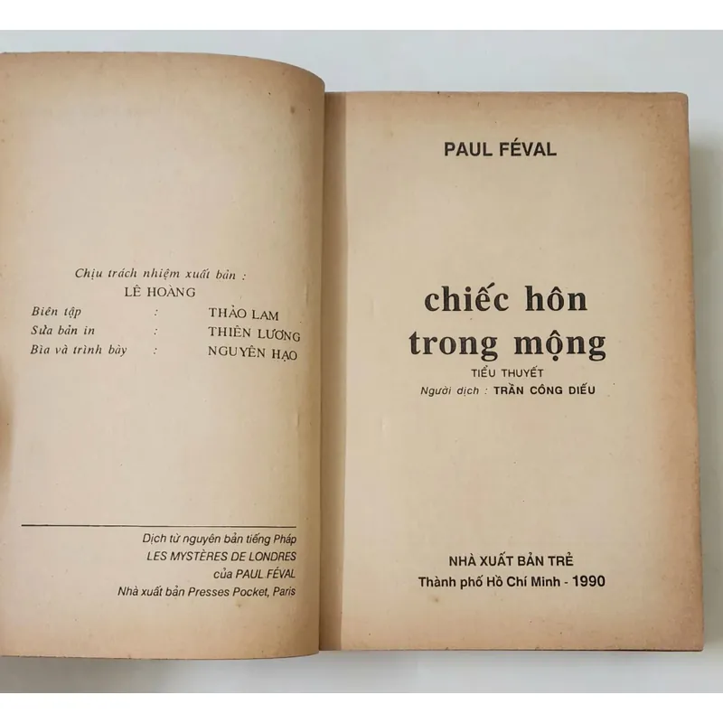 Tiểu thuyết Pháp của Paul Féval: Chiếc hôn trong mộng 717966