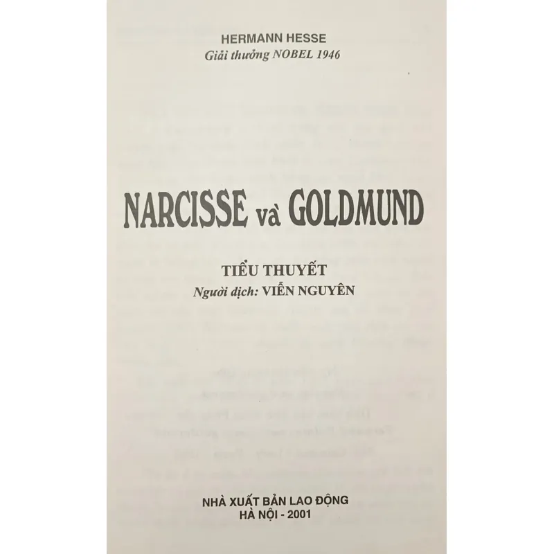 Narcisse & Goldmun (Hermann Hesse) 662781