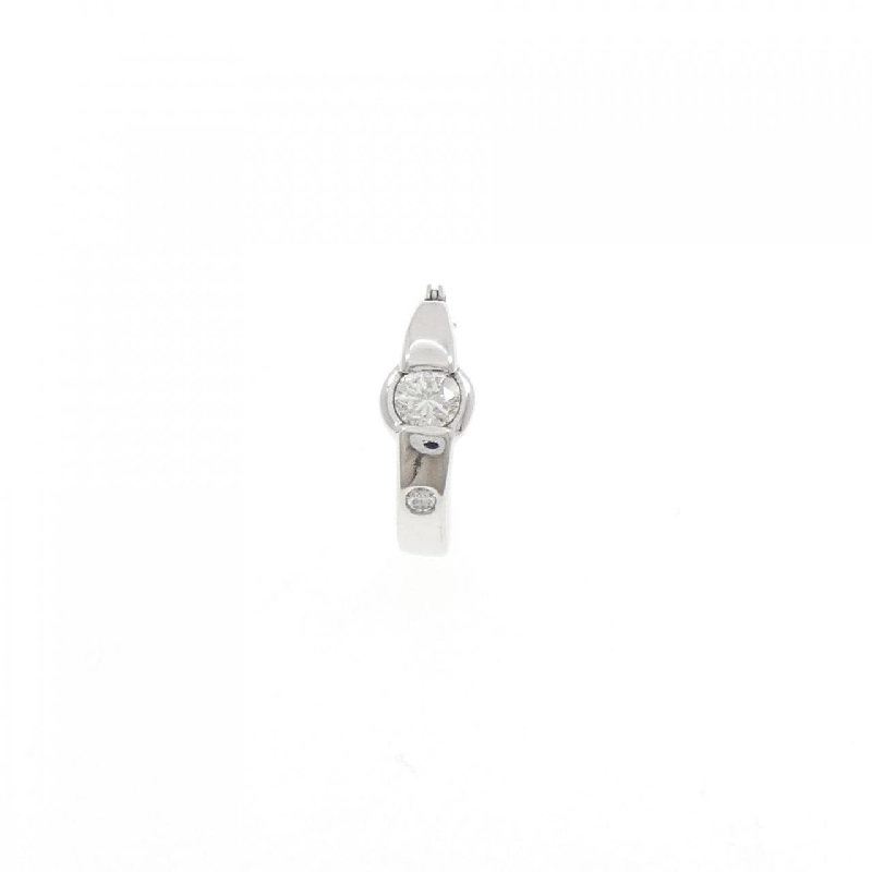 K18WG/K14WG Bông tai kim cương 0.25CT một bên - Hàng hiệu Authentic 869148