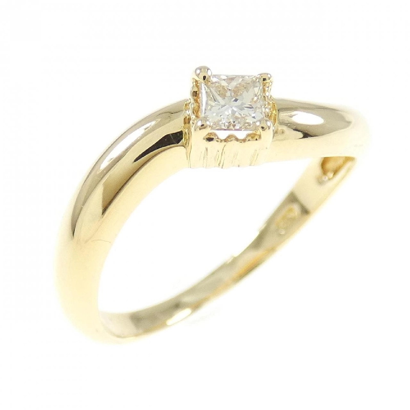 Nhẫn kim cương K18YG 0.16CT 673004