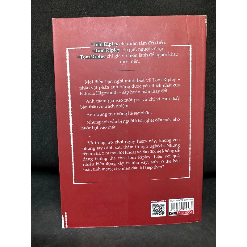 Trò Chơi Của Ripley - Patricia Highsmith, Mới 90%, 2020 SBM1303 913871