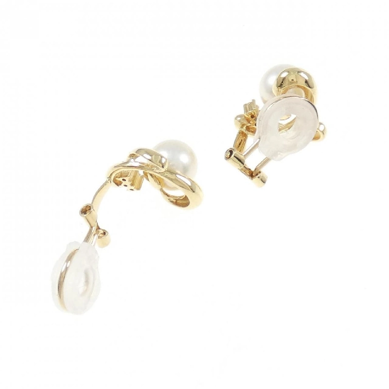 Bông tai ngọc trai Akoya K18YG 6.4mm - Hàng hiệu Chính hãng 873483