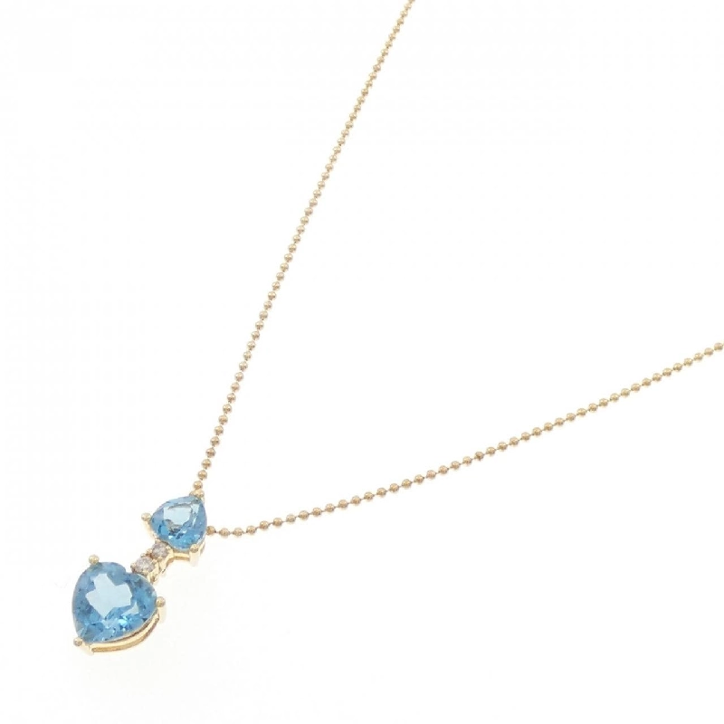 K18YG/750YG Blue Topaz Necklace - Hàng hiệu Authentic 858153