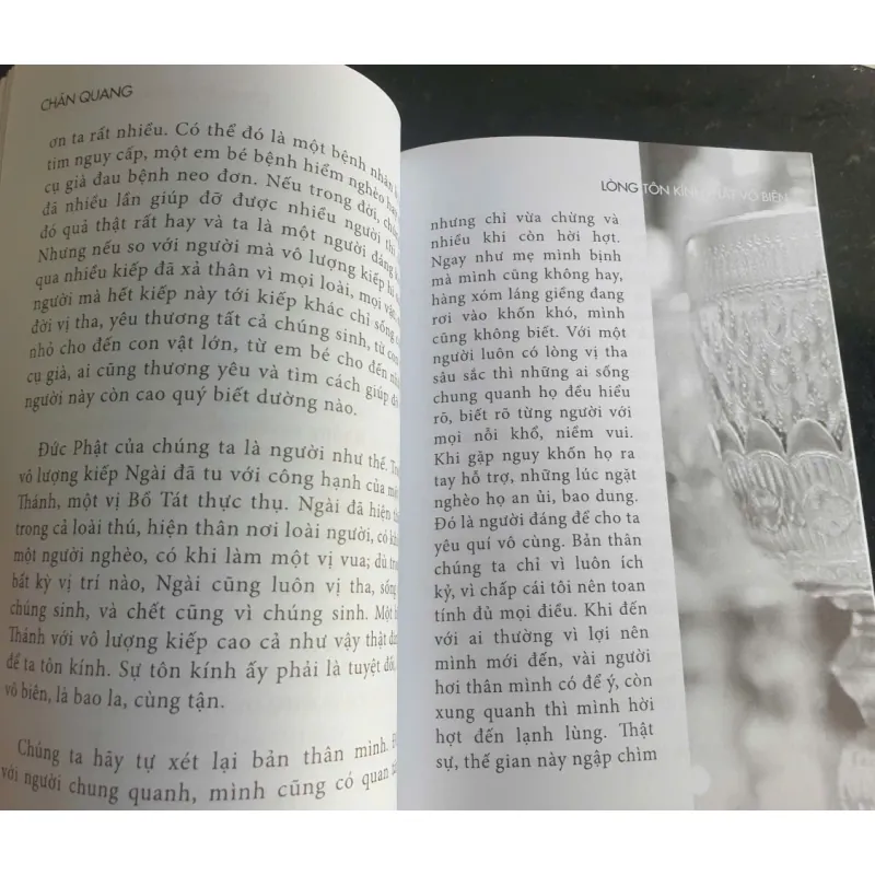 Sách Lòng Tôn Kinh Phật Vô Biên - Chân Quang mới 90% 694116