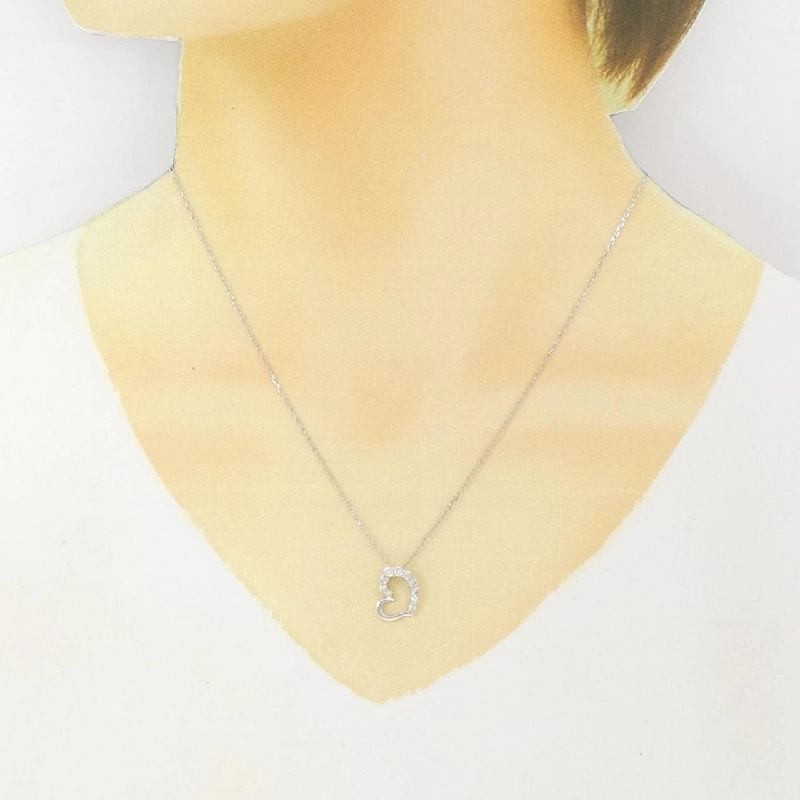 Dây chuyền kim cương hình trái tim PT900/PT850 0.30CT - Hàng hiệu Chính hãng 858840