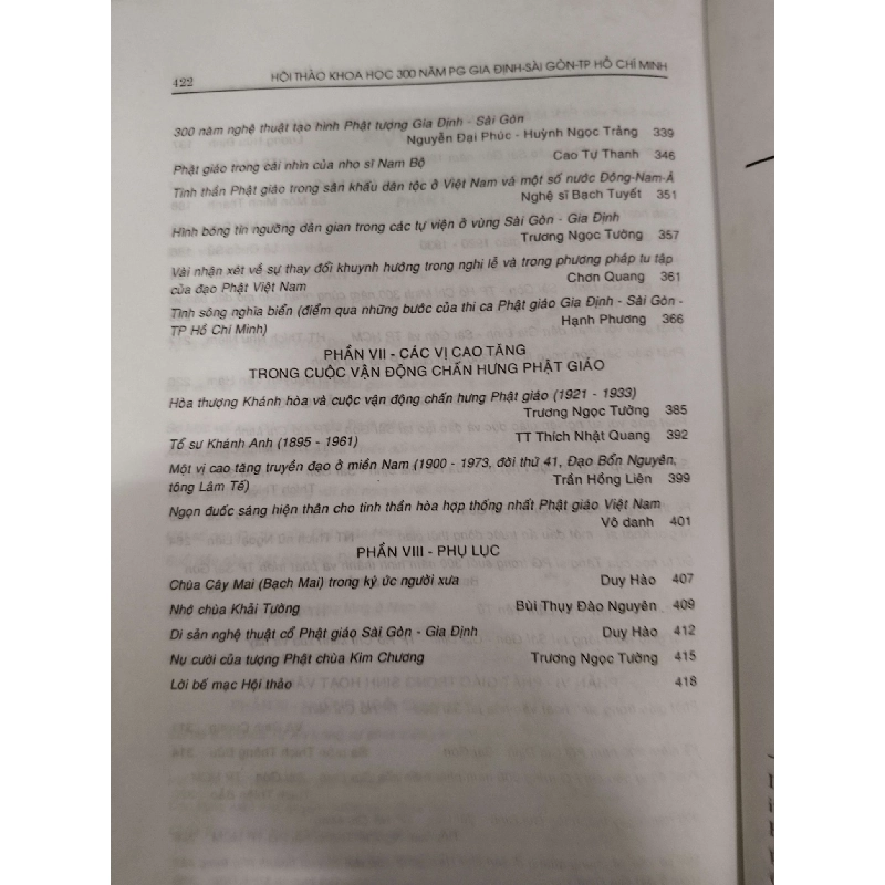 Hội thảo 300 năm Phật giáo Gia Định Sài Gòn - 2002 - 422 trang - LỊCH SỬ - CHÍNH TRỊ - TRIẾT HỌC - ANTQ2011-11 702442