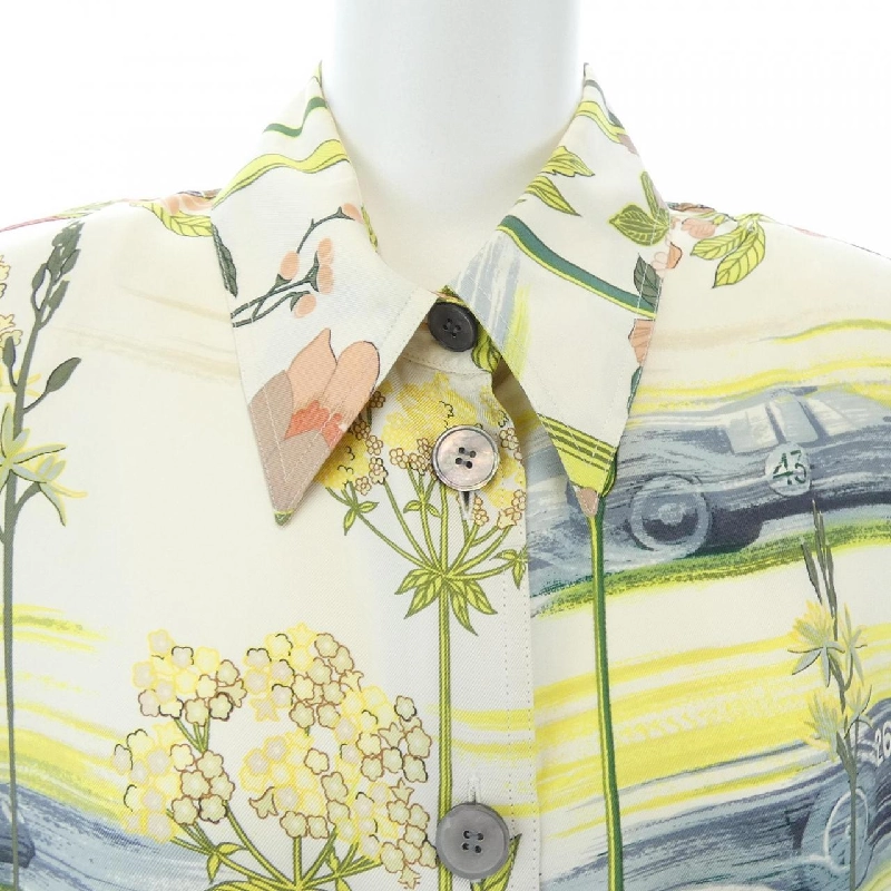 Áo sơ mi HERMES LES BOLIDES RACE CARS - Hàng hiệu Authentic 775203