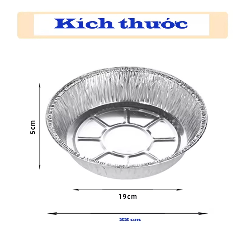 Combo 20 khay bạc lót bồi chiên không dầu size 22 cm 508006