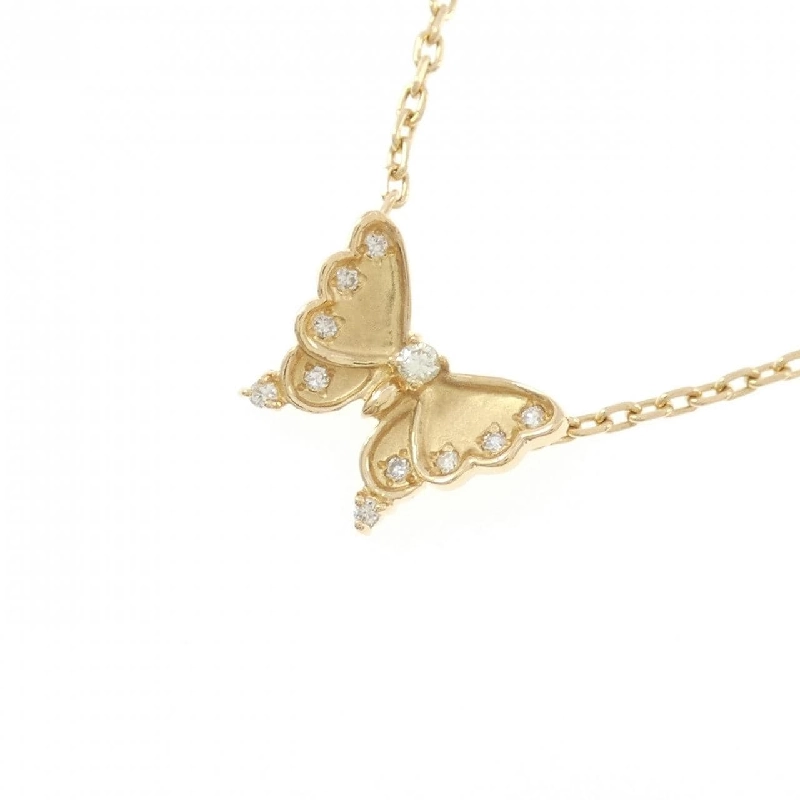 K18YG Bướm Kim Cương Dây Chuyền 0.35CT - Hàng hiệu Chính Hãng 862824