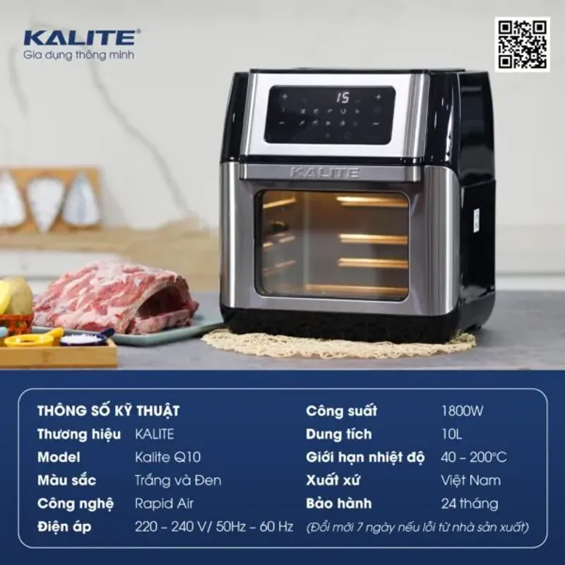 🥇 KALITE Q10 – Nồi chiên trục xoay đáng mua nhất 732519
