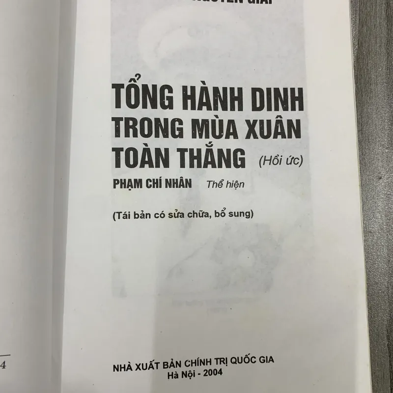 Tổng hành dinh trong mùa xuân toàn thắng - võ nguyên giáp. 3b1 572633