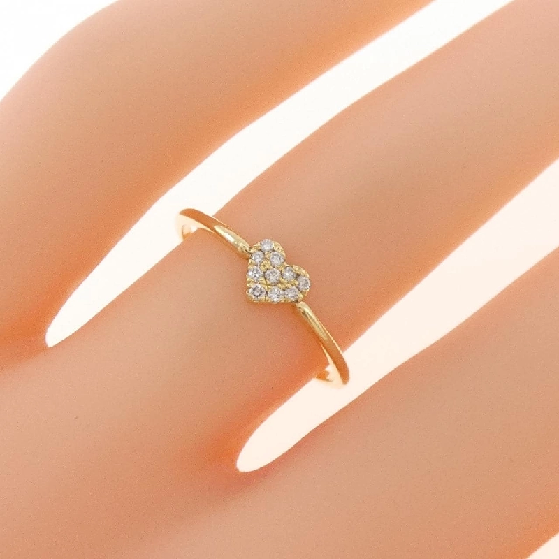 Nhẫn kim cương hình trái tim K18YG 0.05CT - Hàng hiệu chính hãng 854903