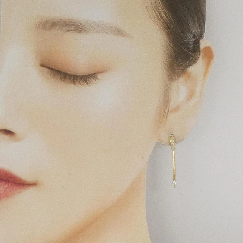 K18YG Bông tai kim cương 0.30CT - Hàng hiệu Chính hãng 864855