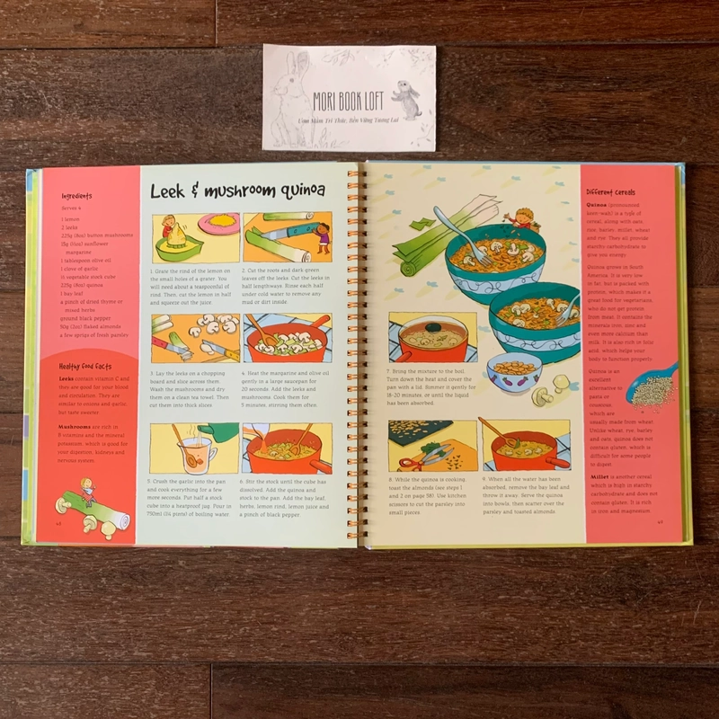 Sách ngoại văn Children's Healthy Cookbook – The Usborne, Used, Bìa cứng 502621