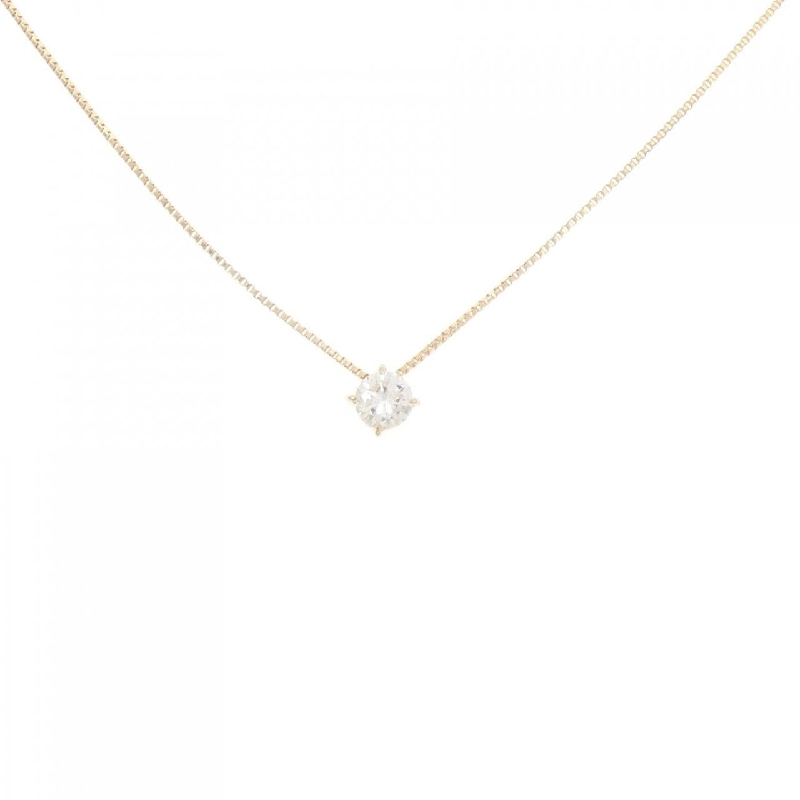 K18YG Solitaire Dây chuyền kim cương - Hàng hiệu Authentic 860679