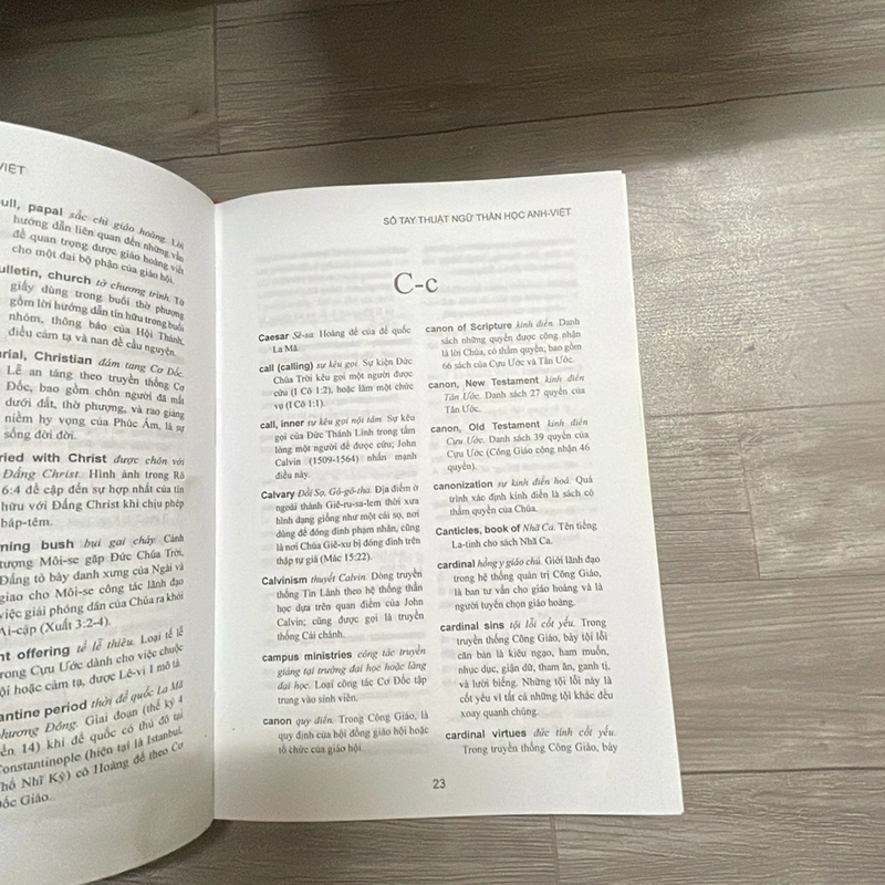 So tay Thuật ngữ Thần học  328618