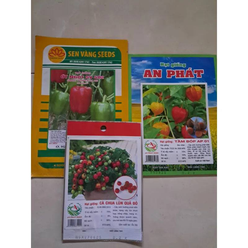 Hạt giống ớt ngọt - tầm bóp - cà chua lùn  1027535