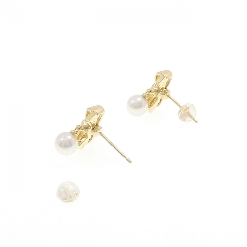 K18YG Nơ Ngọc Trai Akoya Bông Tai 5.7mm - Hàng hiệu Chính hãng 870234