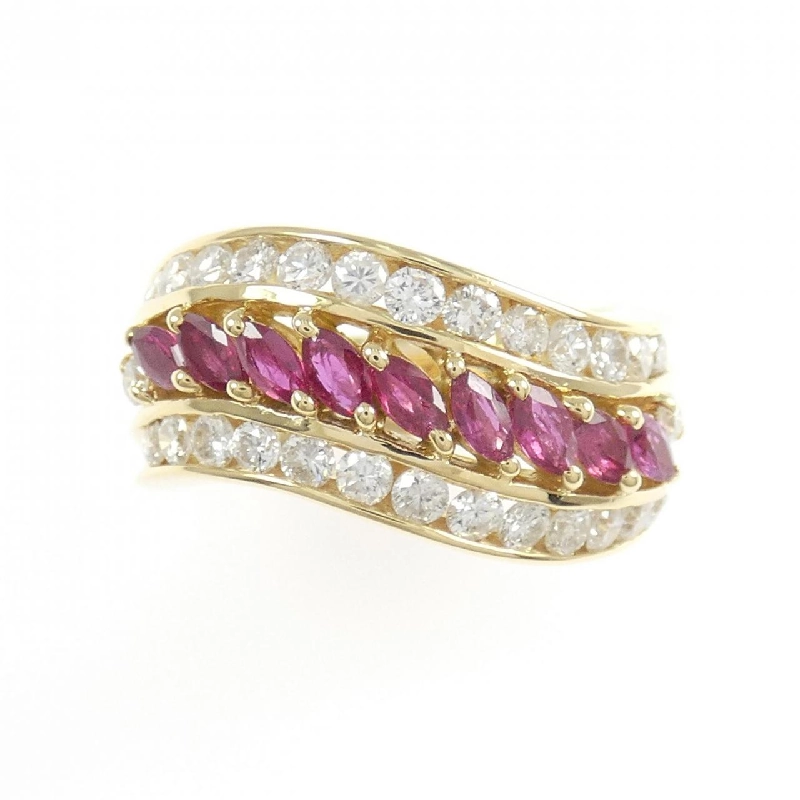 Nhẫn Ruby K18YG 0.73CT - Hàng hiệu Chính hãng 850171